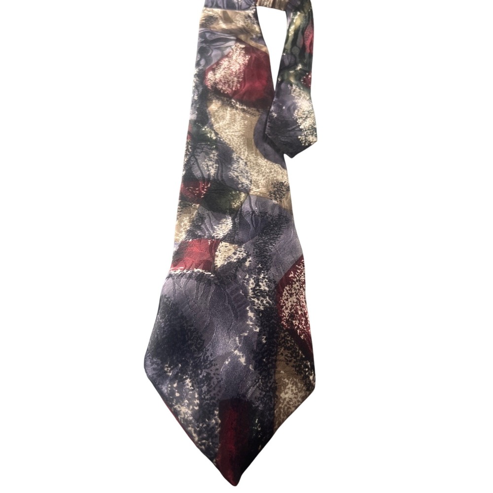 Zianetti Italian Silk‎ Collection Abstract Pattern Neck Tie